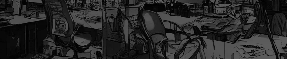 comic book office bw