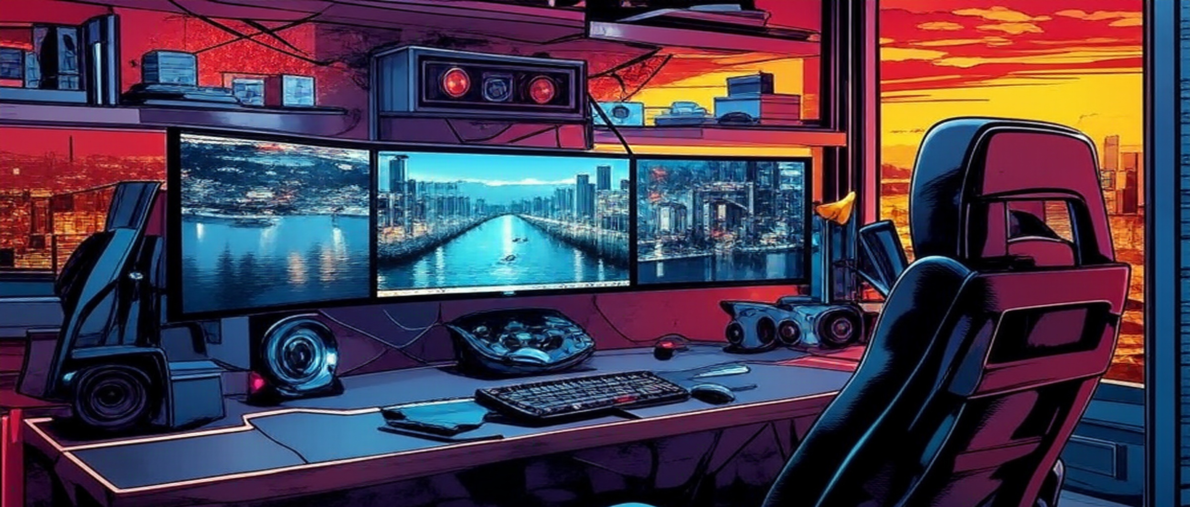 Savvy Desk Bright 3 Monitors