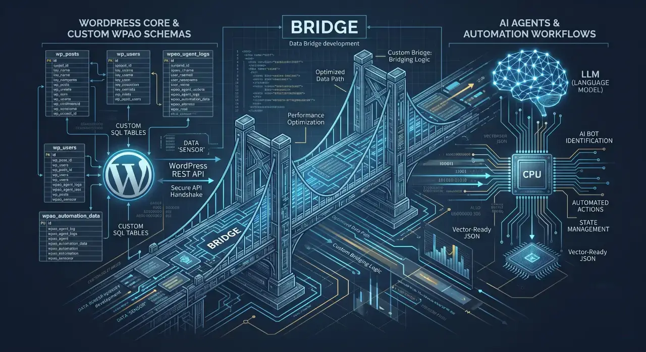 Custom WordPress Performance Optimization and AI automation bridge architecture