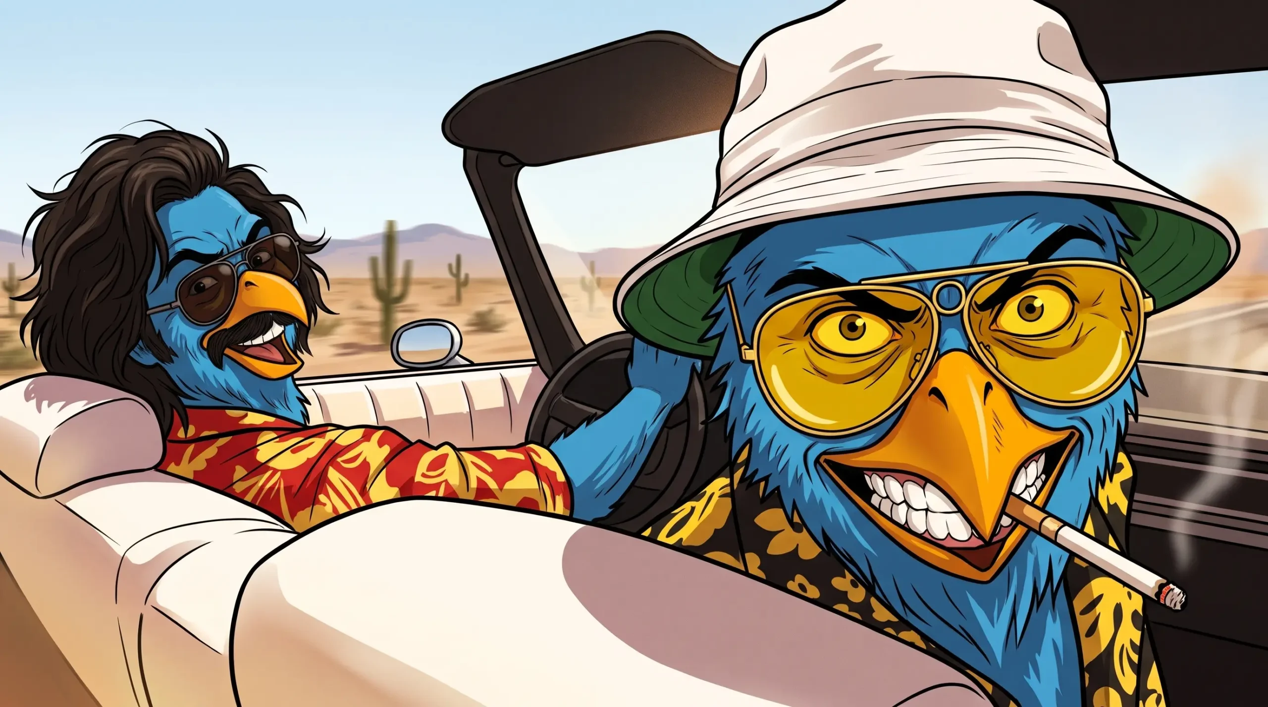 Fear and Coding: How to Fix an Epic Sudden Spike in 404 Errors Search Console Two stylized phoenix characters speeding down the highway depicting smart redirect management after a sudden spike in 404 errors search console.