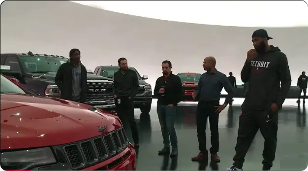 Detroit Pistons Visit FCA Product Design Office Video